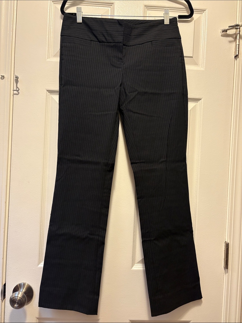 The Limited Black Pinstripe Wide Leg Pants